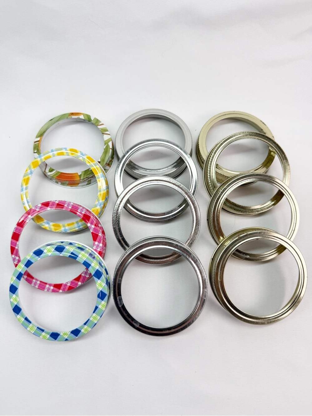 Regular Mouth Canning Jar Rings Mixed Lot 61 Pc